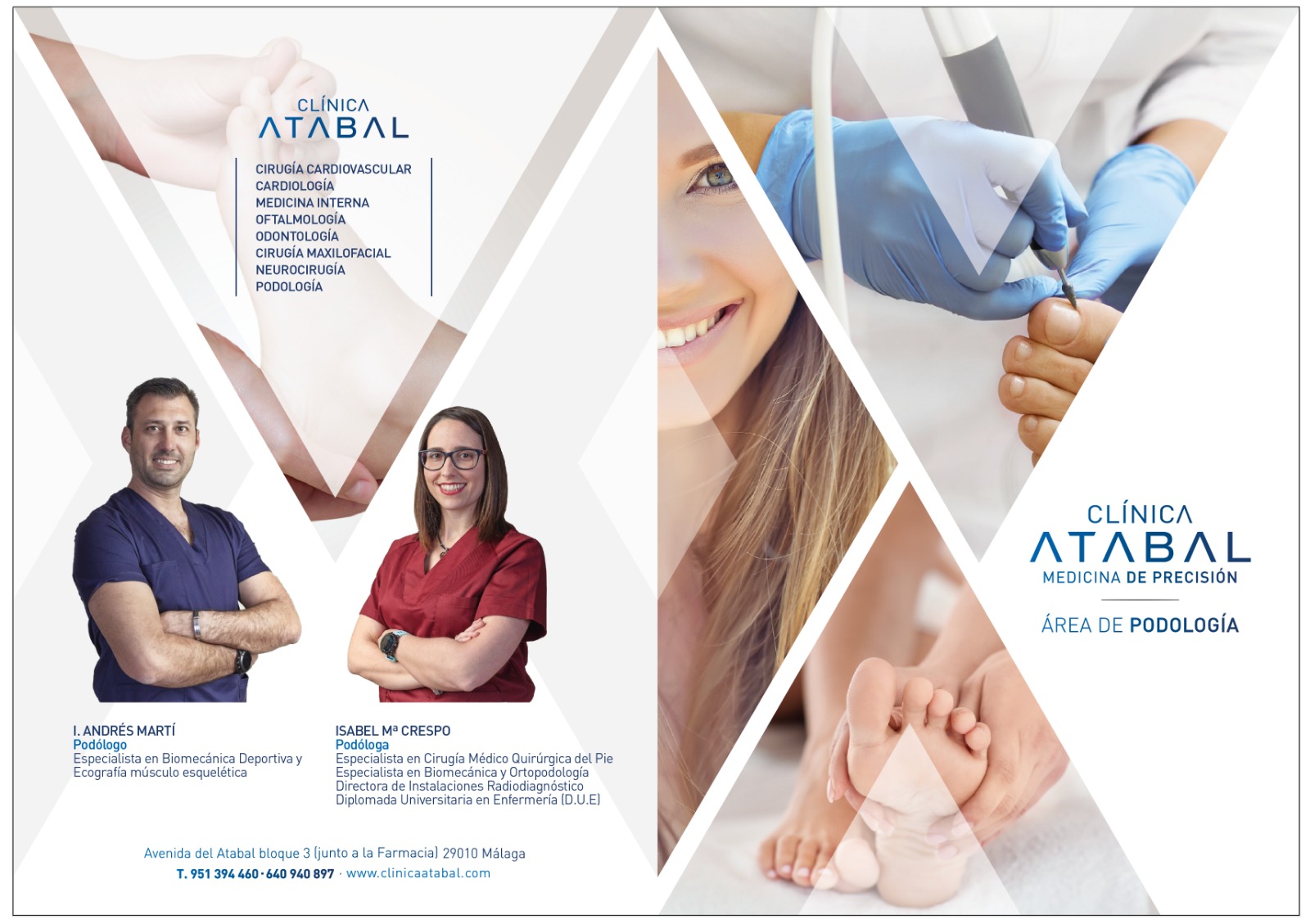 Cirugía Ambulatoria,Ecografía Musculoesquelética, Estudio de la pisada, Infiltraciones Ecoguiadas,Papilomas VPH, Podología Málaga, Verrugas plantales